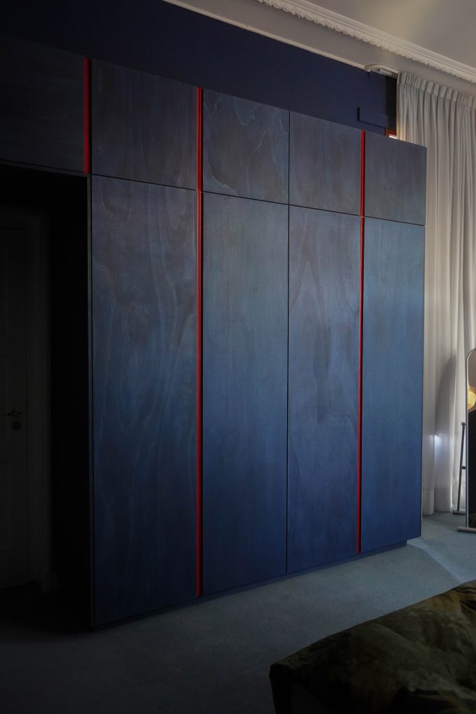 Ontwerp van kast realisatie tijdens slaapkamer renovatie Heerlen